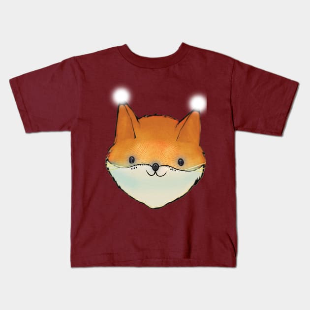 Funny fox artwork Kids T-Shirt by Fancy store